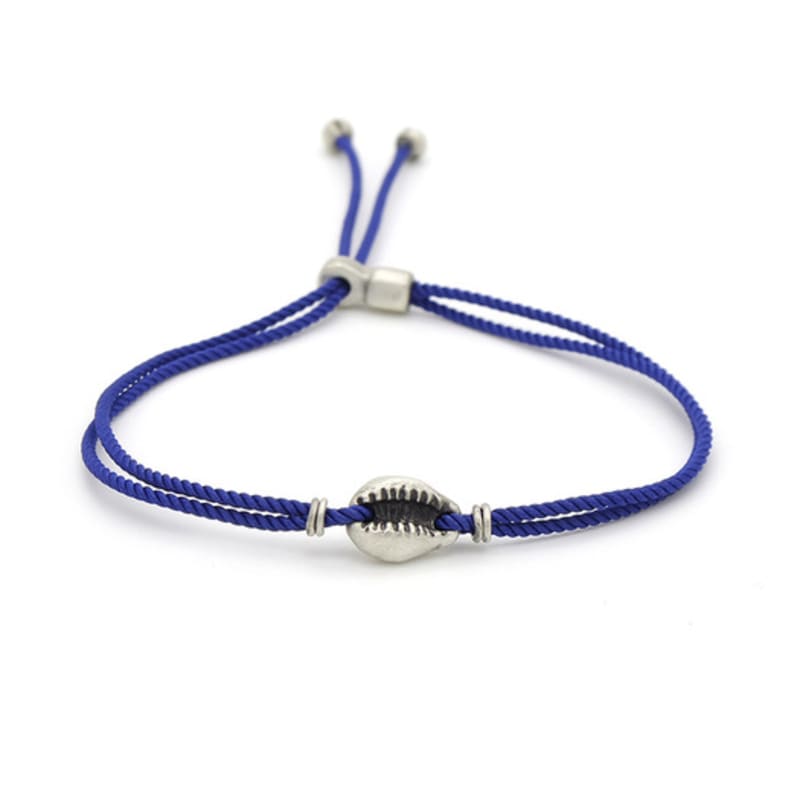 

ODDCOLLET Shell string bracelet (blue) M (17.5cm - 21 cm)