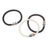 3PCS LGBTQ Bracelet Leather Stainless Steel Pride Woven Braided Magnet Lock Black Brown White LGBTQ Jewelry