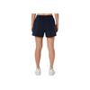 Asics Womens Tennis Series Breathable Comfortable Soft Sports Shorts Women Shorts Dark-Blue 2042A375-400