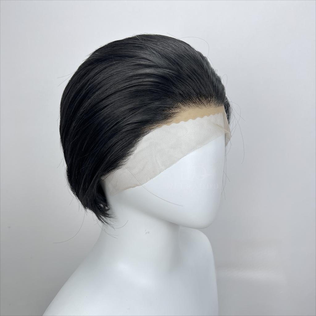 Ashely Blonde Wig Short 13*4 Lace Front Wig for Man Cosplay Wig Nature Hairline High Temperature Fibers Synthetic Lace Wigs