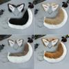 Fluffy Shiba Inu Ear Headband Tail Set Cosplay Anime Convention Costume Accessory Plush Animal Ears
