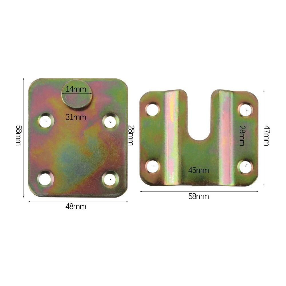 Wall Mount Bracket Picture Hanger Iron Interlocking Bracket New Furniture Connector Home Office