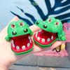 Crocodile Biting Hand Game Keychain - Innovative Cartoon Toy for Kids