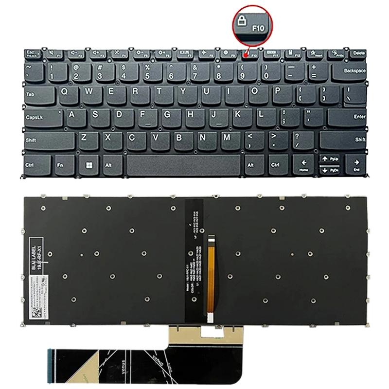 Laptop Backlight Laptop Keyboard F10 Key With Lock Icon for Lenovo IdeaPad 5 US Version Keyboard EDA006481901A чёрный
