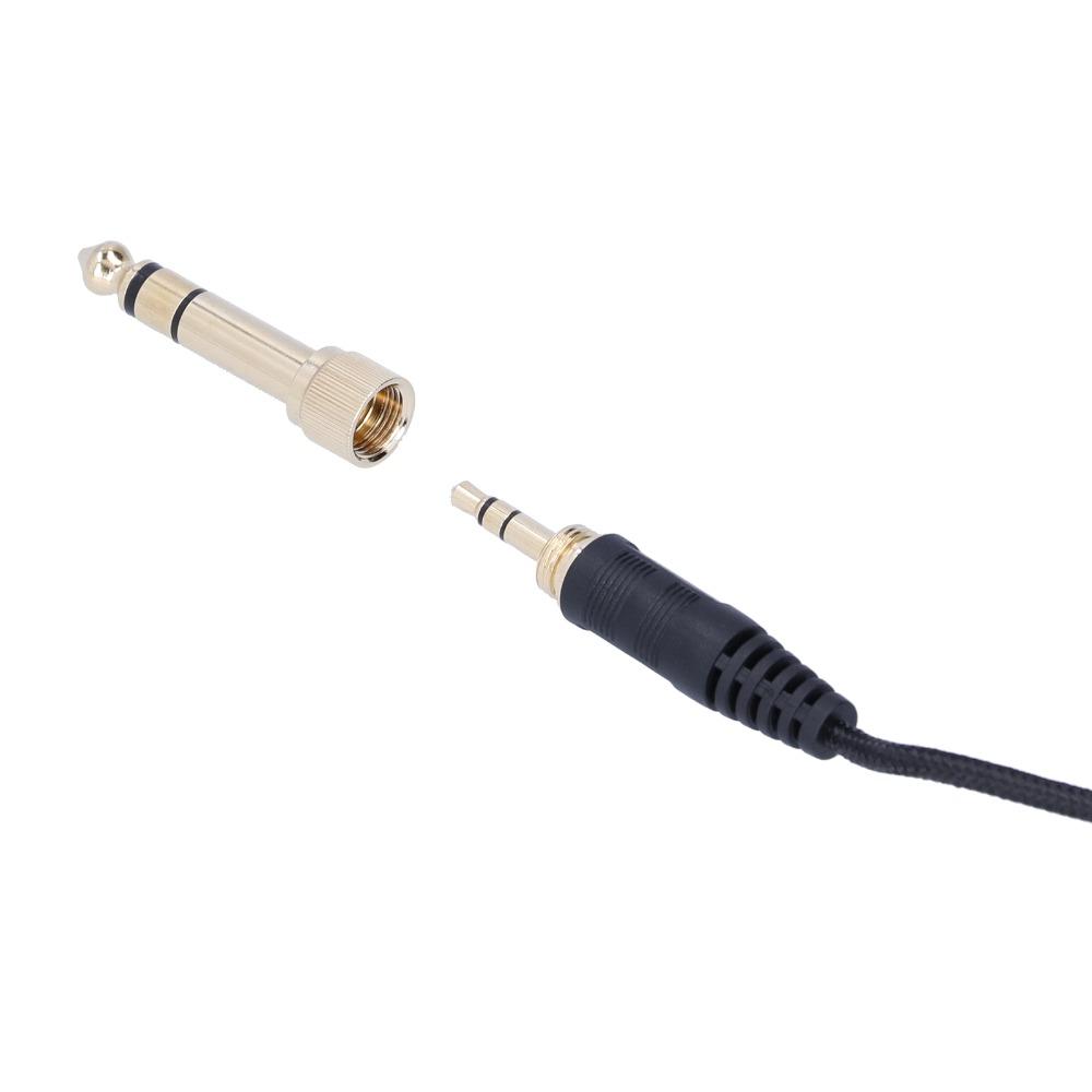 with 6.35 Adapter Headphone Audio Cable for SRH440/ Philips SHP9000 Music Listening