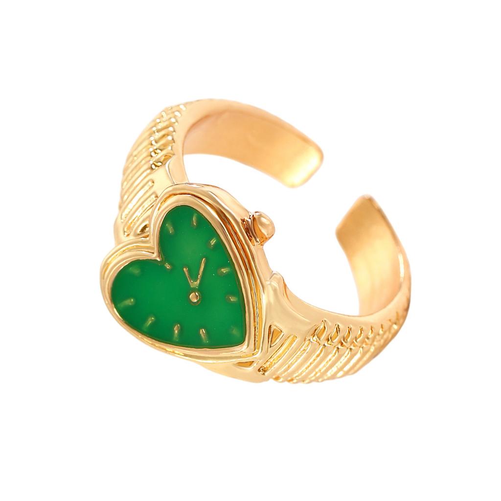 Elegant Finger Rings Party Accessories Heart Shape Weddings Rings Alloy Texture Suitable for Fashion Casual Looks