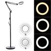 10X Diopter LED Magnifying Floor Stand Lamp Eye Protection Magnifier Glass Ligth Len Facial Light Beauty Salon Nail Tattoo Black/White