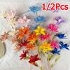 1PC Artificial Tiger Skin Lily Bouquet Office Decoration Long Stem Thanksgiving With 3 Lily Buds Family Gathering