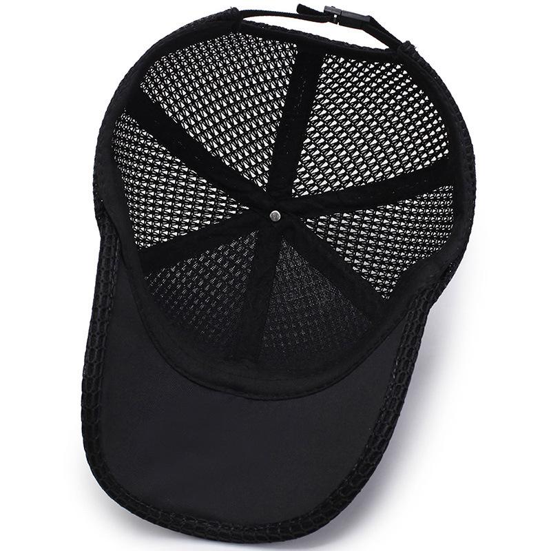 Korean Style Trendy Unisex Mesh Baseball Cap - Sun Protection Shade Hat & Fishing Duckbill Cap