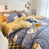 Small Fresh Four-piece Bed Sheet Set Quilt Cover Set Single Dormitory Three-piece Set Skin-friendly and Comfortable Bedding