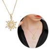 Modern Sunflower Pendant Necklace Trendy Flower Pendant Necklace Accessory Ideal for Dates and Special Occasions