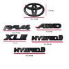 8 pièces de recouvrements ABS pour Toyota RAV4 XLE AWD 2019-2023, noir mat mélangé, pour emblèmes de capot - accessoires auto