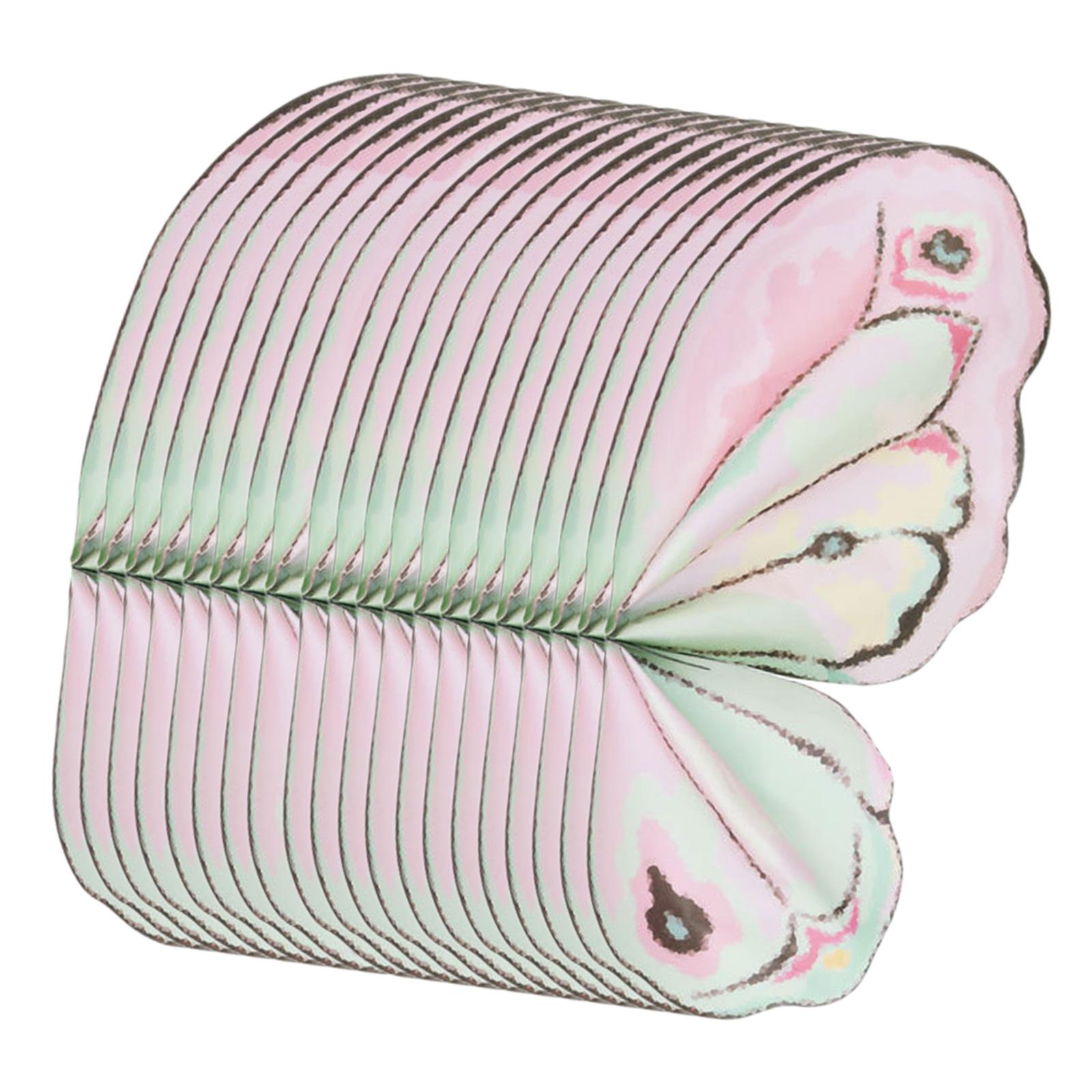 

20 Pieces Flower Wrapping Papers Butterfly Wing Florist Supplies for Graduation Ceremony Birthday DIY Crafts Gift Packaging світло-рожевий колір