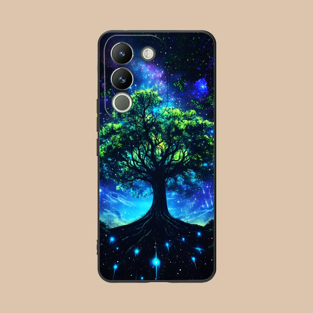 World Life Tree Mobile Phone Case for VIVO V60 V50 V40 V30 V29 V27 V25 V23 Pro Lite 5G Colorful Printing Cover Smartphone Pretty