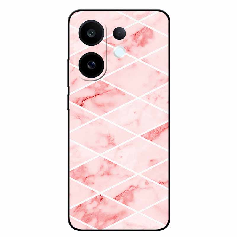For Vivo S30 5G Cases V2464A Marble Painted Silicone Back Cover Cases For V2464A Soft Black Funda VIVO S30 TPU Cases Vivo S30 5G
