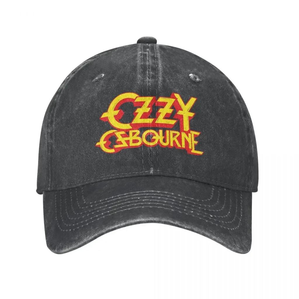 Ozzy Osbourne Denim Baseballkeps Popband Unisex Logotyp Truckerhatt Sommar Mode Rock Justerbar Baseballkepsar