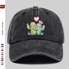 Pc Heart Cactus Print Baseball Cap Casual Style Design Decor Hat Comfortable Lightweight Sun Hat with Adjustable Strap Fashi