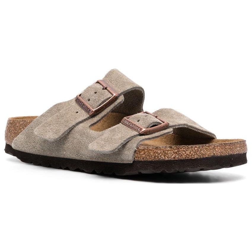 Birkenstock Casual Versatile Breathable Slide Sandals Women Sandals Gray Brown 951303