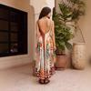 2025 Trendy Printed Linen Patchwork Dress - European & American Style