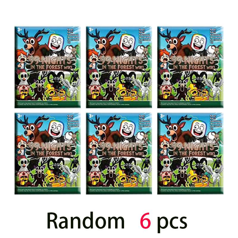 24pcs 99 Nights in The Forest Blind Box Figures Figurine Owl Goat Wolf Deer 99 Nights in The Forest Figurine Plastic Toy Gifts