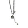 Small Bag Pendant Necklace Chain Necklace Small Bag Neck Jewelry Titanium Steel Texture for Women Who Love Details