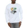 Harry Potter Mens Hogwarts Painted Crest Sweatshirt