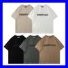 Unisex Übergroßes Baumwoll-T-Shirt Mit Kräftigem Buchstabenaufdruck Locker Geschnitten Lässiges Kurzarm-T-Shirt