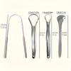 Stainless Steel Tongue Scraper Set for Adults Reduces Bad Breath Easy To Use Oral Hygiene Cleaner