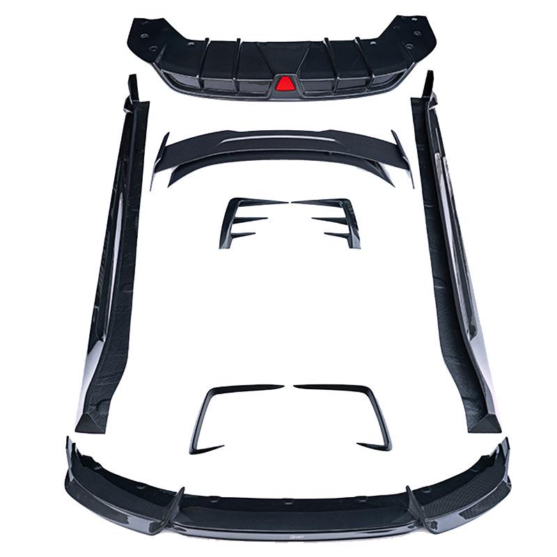 Carbon Fiber Body Kit for Zeekr 001: CMST Front Splitter, Bumper Air Vents, Side Skirts, Rear Diffuser, and Lip