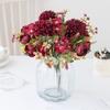 Artificial Flowers Cheaper Tea Rose Buds Diy Candy Box Vase for Home Room Decor Christmas Garland Wedding Bouquet Silk Hydrangea