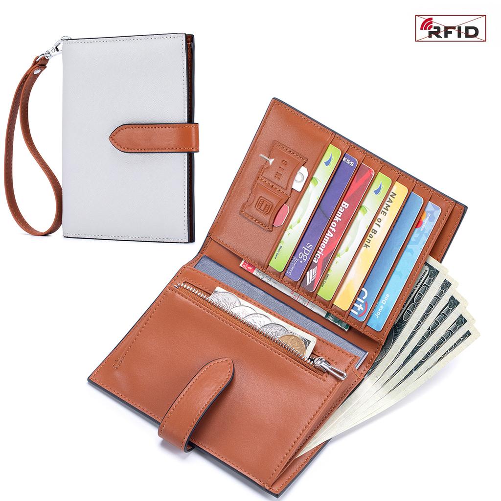 New Slim Wrist Passport Bag Palm Pattern Multifunctional Wallet Ticket Clip Document Passport Clip Female