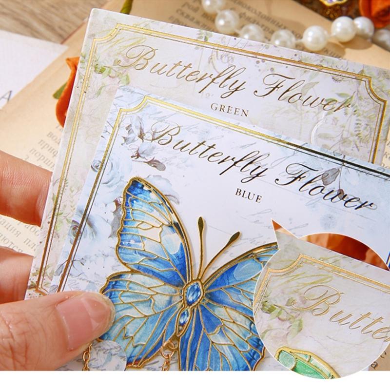 Metal Bookmarks Butterfly Book Markers with Pendant Creative Page Marker Chinese Style Book Markers Birthday Present