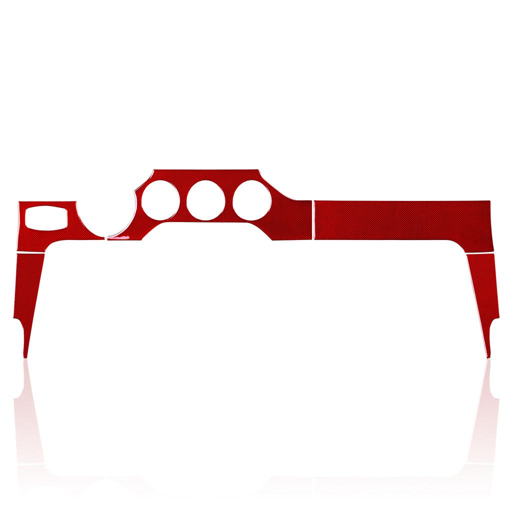 Autocollant De Garniture Intérieure En Fiber De Carbone, 3 Pièces, Pour Ford Mustang 2015 2016 2017 2018 2019 2020, Accessoires De Sortie D'air De Voiture