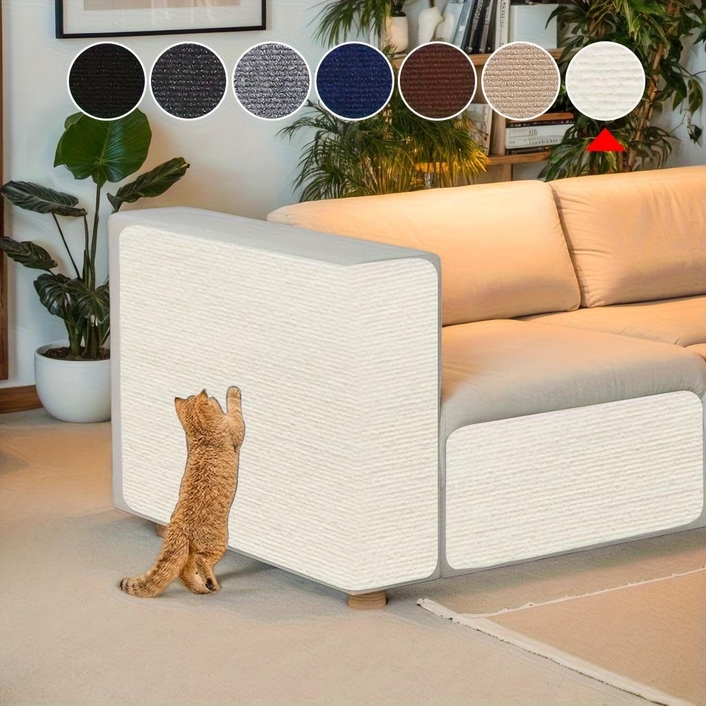 Cat Scratching Post with Adhesive Fabric Durable Self-Stick Carpet for Furniture Protection Removable Wall Sofa Protector Indoor Cat Scratching Board