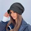 Stilvolle, einfarbige Strickmütze für Damen – gemütlicher Ohrenschutz, winddicht und warm – ideal für Reisen im Freien, elegantes Design ohne Krempe mit erhöhtem Komfort