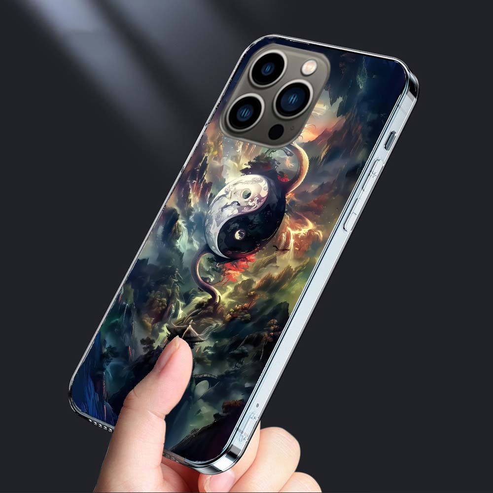 Balance of Elements The Eternal Yin-Yang Phone Case For Iphone 16E 15 Pro 14 Plus 17E 16 17 Pro Max Air 11 12 13 Mini Cover Case