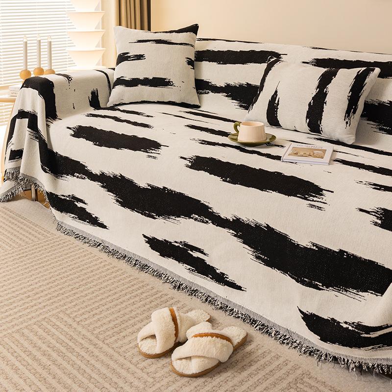 Ткань для чехла на диван в полоску из шенилла — фото 6