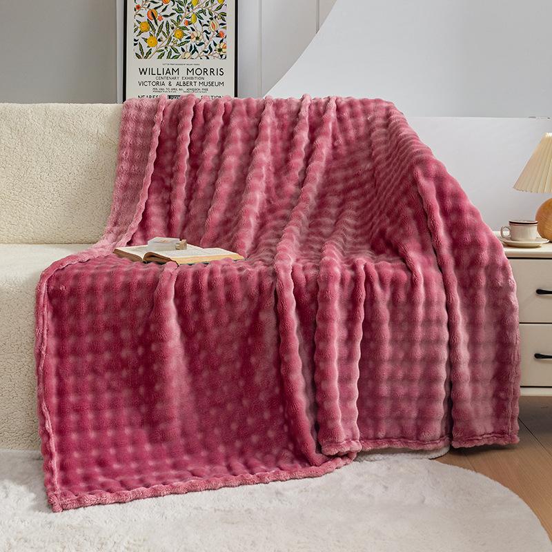 Thickened Flannel Blanket Air Conditioner Sofa Cover Blanket Leisure Coral Fleece Blanket