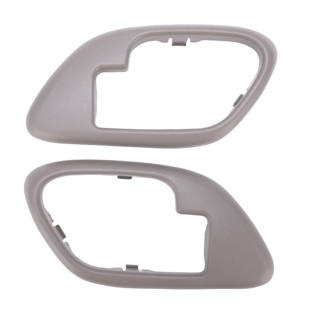 2Pcs Car Interior Handle Inside Door Decoration Grey Set Kit Replacement for Cadillac Escalade
