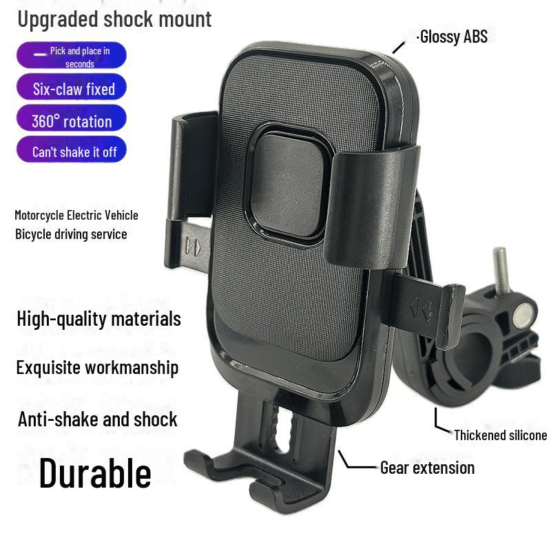 Multifunktions-Telefonhalter für Autos und Fahrräder: Verwendung für Elektrofahrzeuge, Motorräder, Fahrräder, Takeaways und Navigationssysteme