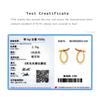 ANDYWEN 100% 925 Sterling Silver Gold Rock Punk Huggies Hoop Earring Rose Zircon Crystal Fine Jewelry