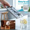 18 Slot Stainless Steel Ice Cube Tray Reusable Removable Ice Cube Maker Ice Cube Mold for Cooling Cocktails Coffee Fruit Juice