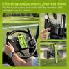 1/2 Stück Golf Cart Lenkrad Handyhalter mit Stiftschlitz und Ballmarker-Aufbewahrung Universal