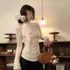 Women's Slim Lace Long-Sleeve Base Layer Top - 2025 Autumn/Winter Collection