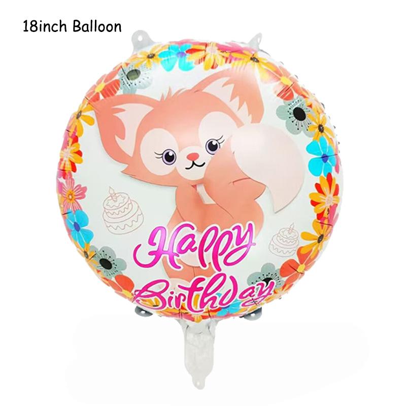 Disney Story  Lina Bell And Stellalou Cartoon Balloons Birthday Decor Baby Shower 32inch Number Foil Balloons Wedding Supplies