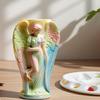 Detaillierte Relief Engel Blumentopf Silikonform für Harzkunst Schmuckbehälter Kerzenform Bastelzubehör