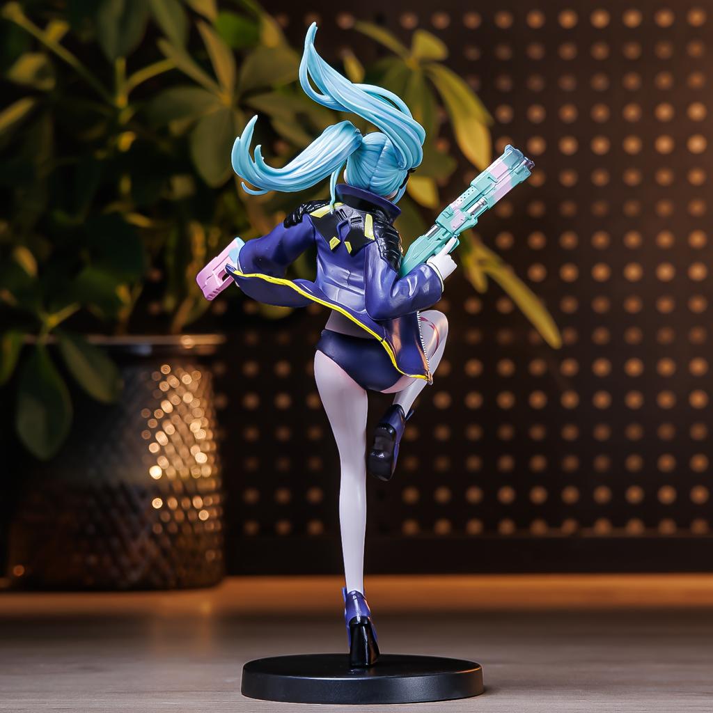 Cyber Supporting Actress Battle Rebecca 2077 Model Statue Anime Peripherals Ornament Figure Car Ornament Valentine's Day Gift Sm