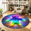 Round Rug Custom NameMinecraft Pattern Non Slip Carpet Home Floor Decor