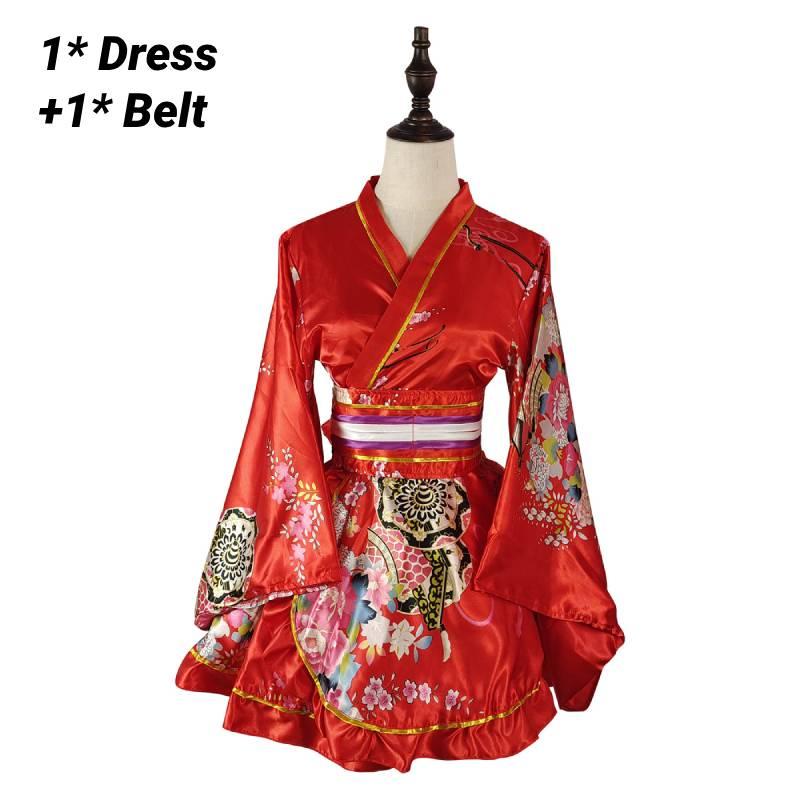 Women's Elegant Floral Kimono Robe Traditional Style Cosplay Anime Photo Shoot Sleepwear" Characters)