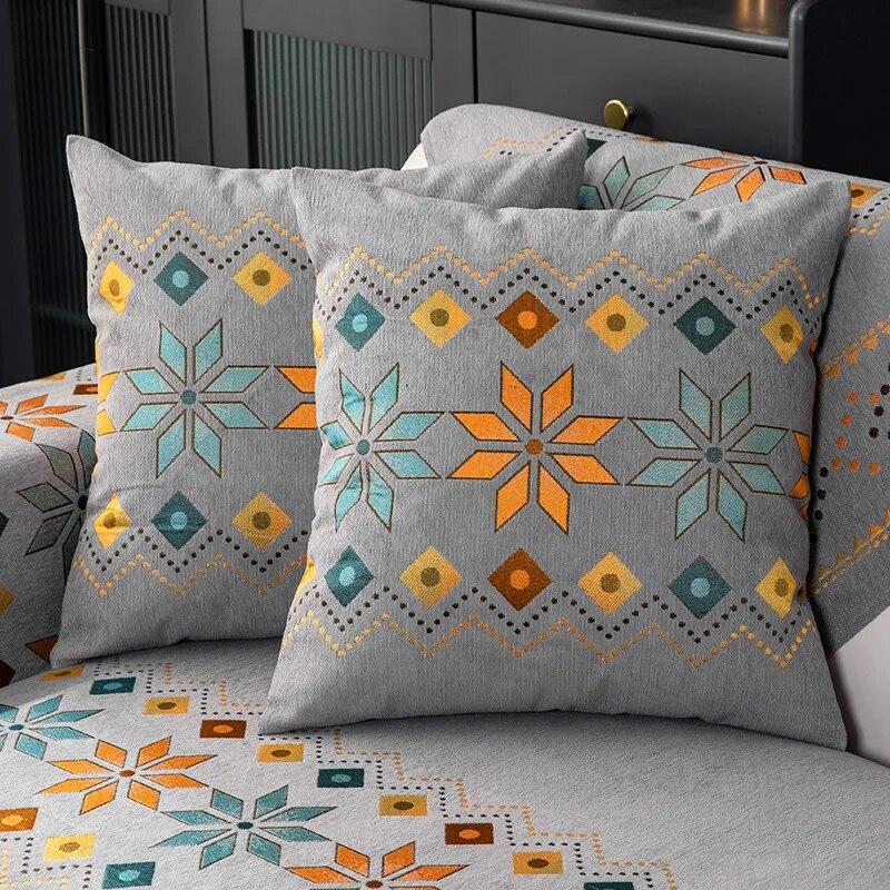 Husă de canapea imprimată Four Seasons Husă universală antiderapante pentru spătar din chenille Pernă pentru canapea pentru sufragerie Prosop Husă pentru decorarea casei